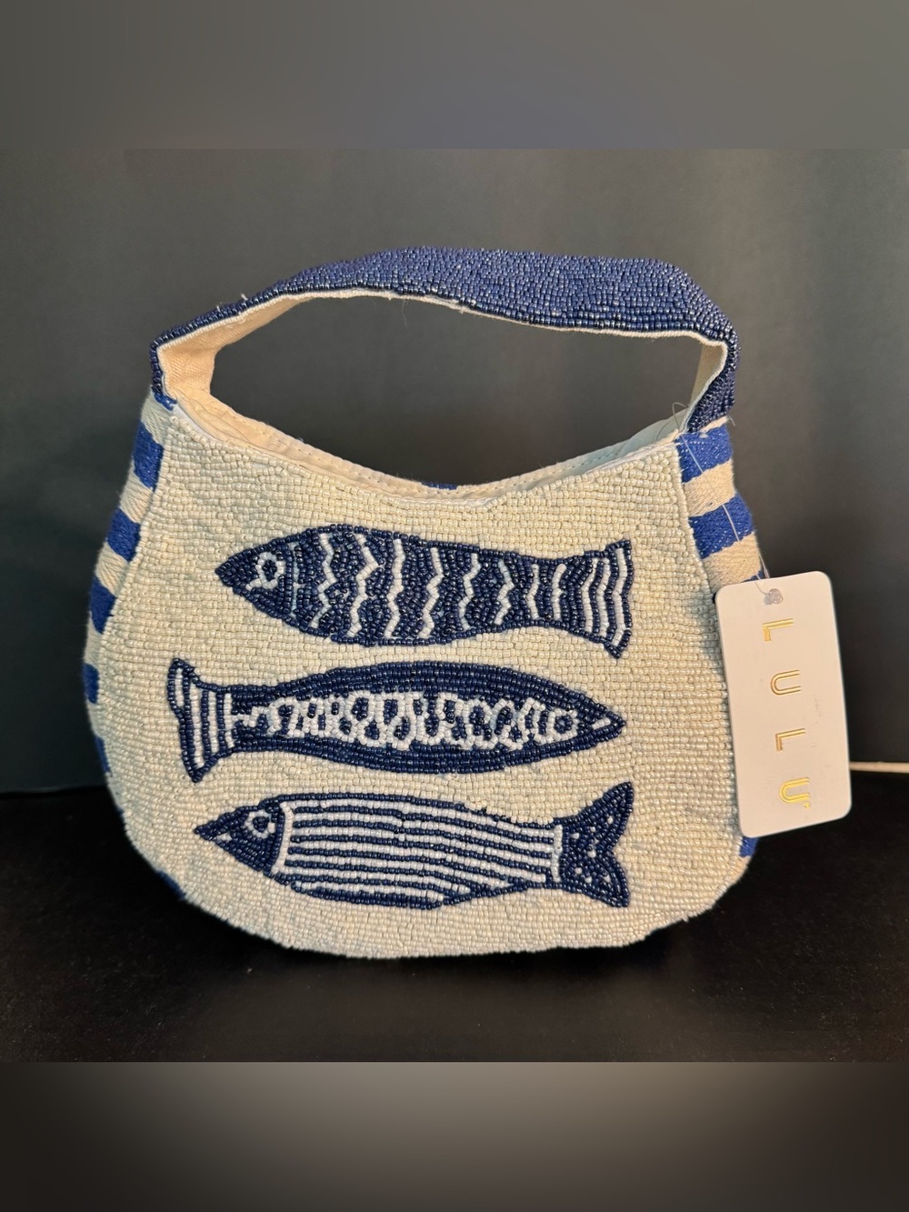 Beaded Three Fish Handbag